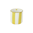 Bougie rayés safran odeur patchouli