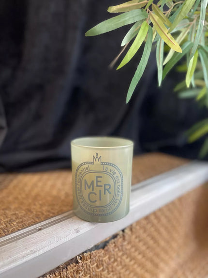 Bougie verte merci 