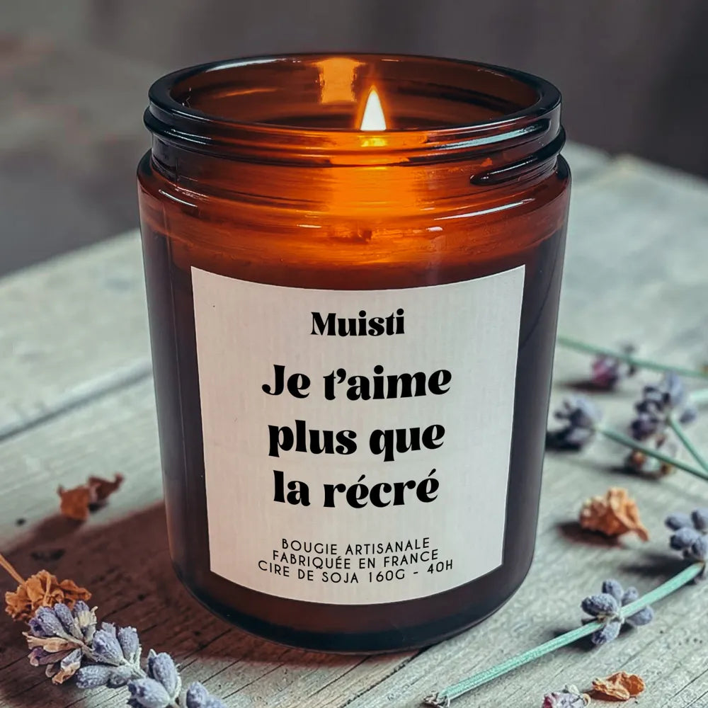 Bougie je t'aime plus que la récré muisti