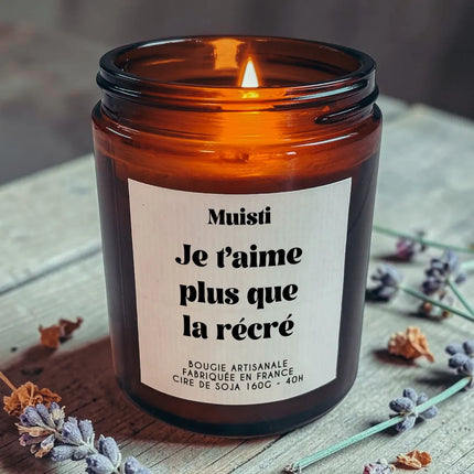 Bougie je t'aime plus que la récré muisti