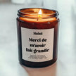 Bougie Parfumée | Merci de m'avoir fait grandir