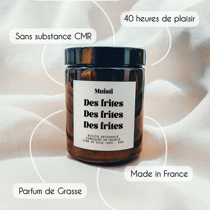 bougie des frites, des frites, des frites