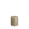 bougie led pillar gris