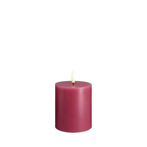 bougie led vintage rose