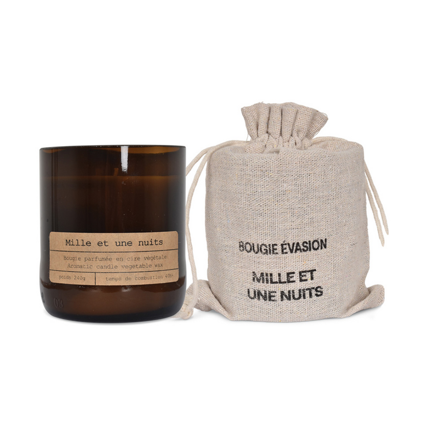 bougie mille et une nuit avec son pochon