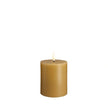 bougie pillar moutarde