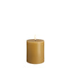 bougie pillar moutarde
