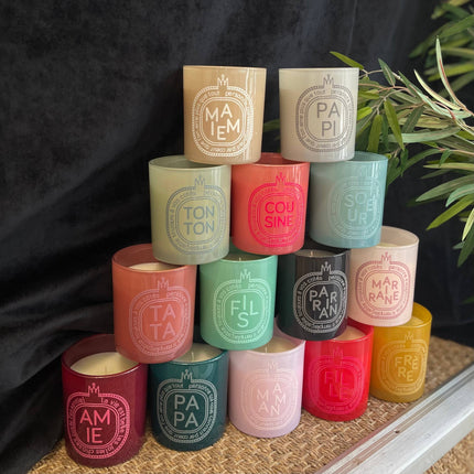 bougies multicolor
