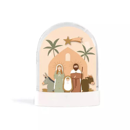 Boule à neige crèche religieuse 