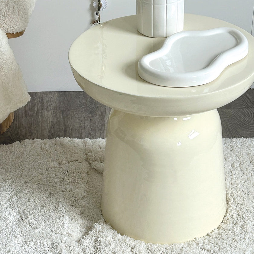 bout de canape Bibi écru