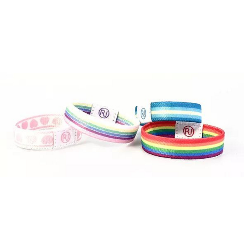 bracelet bleu rayé