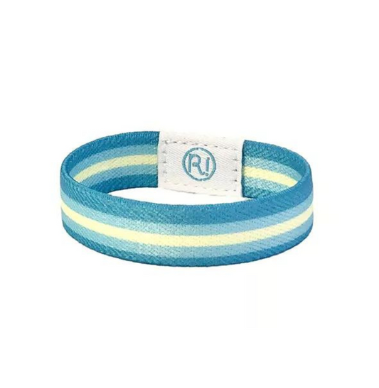 bracelet bleu rayé