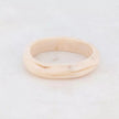 bracelet jonc resine coloree beige