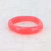 bracelet jonc resine coloree corail