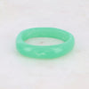 bracelet jonc resine coloree vert