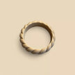 bracelet jonc torsade beige