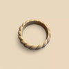 bracelet jonc torsade beige