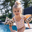 brassard de natation leopard beige