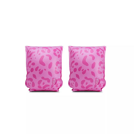 brassard de natation leopard rose