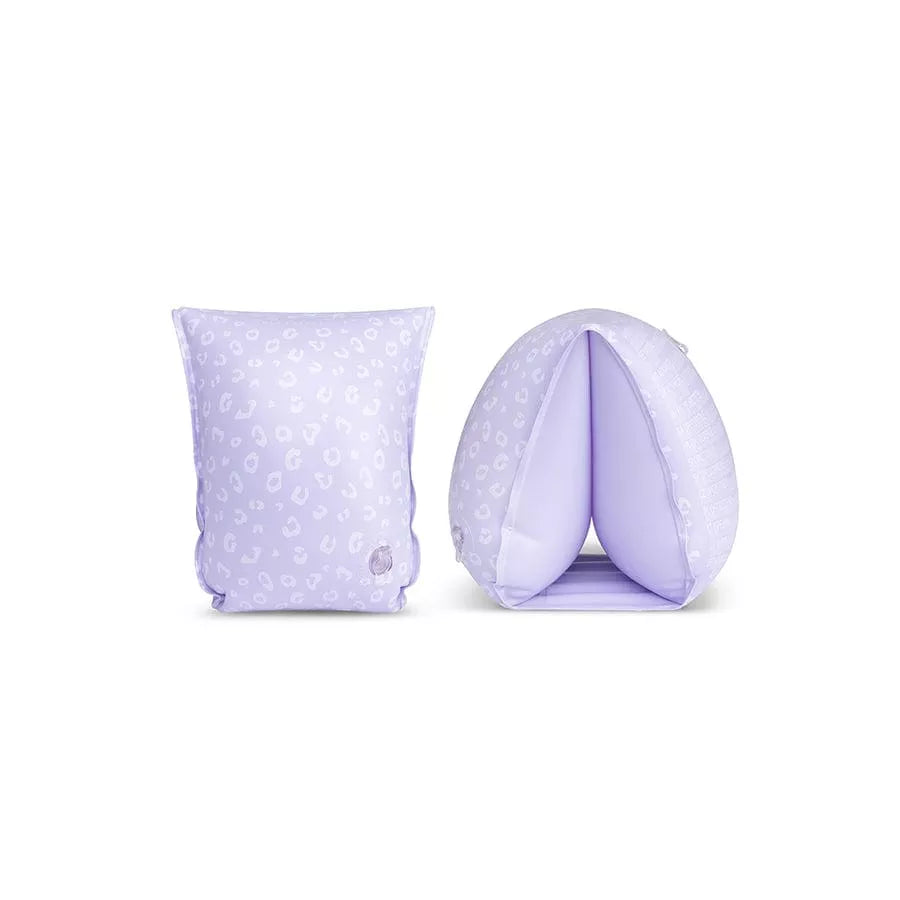 brassard de natation leopard violet