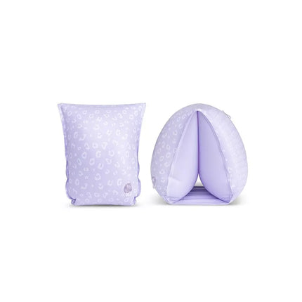 brassard de natation leopard violet