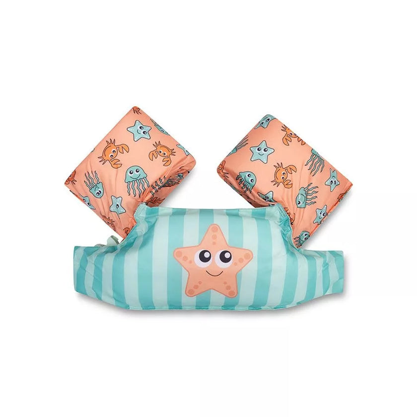 brassard puddle jumper vert et rose