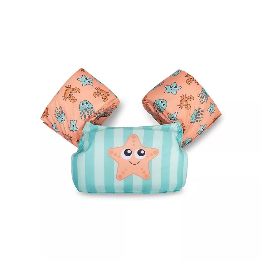 brassard puddle jumper vert et rose