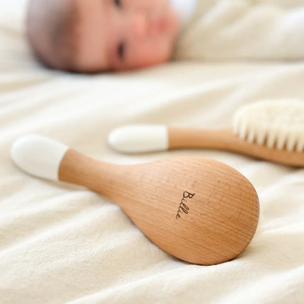 Brosse pour bébé soie de chèvre Bachca