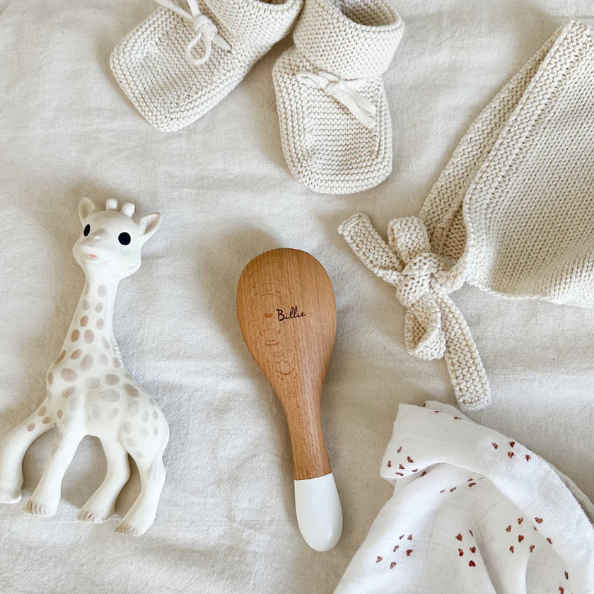 Brosse pour bébé soie de chèvre Bachca