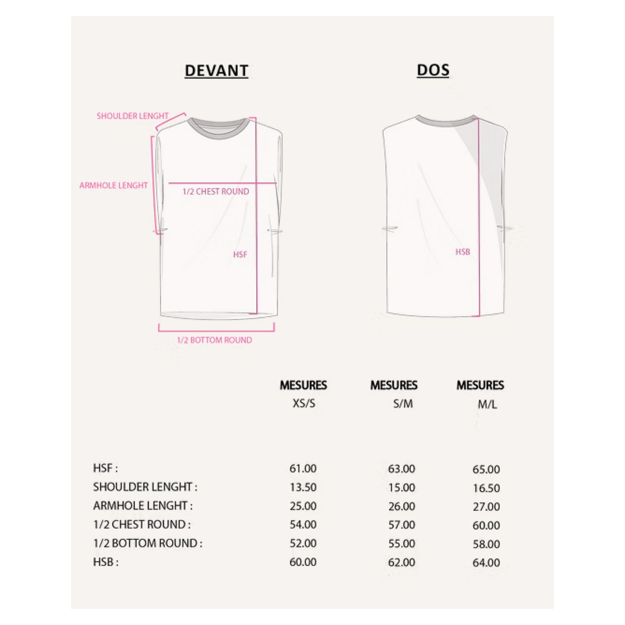 Débardeur oversize Stan écru taille XS – Les Bonnes Sœurs