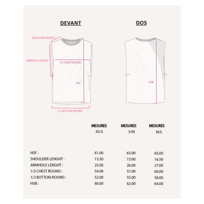 Débardeur oversize Stan écru taille XS – Les Bonnes Sœurs