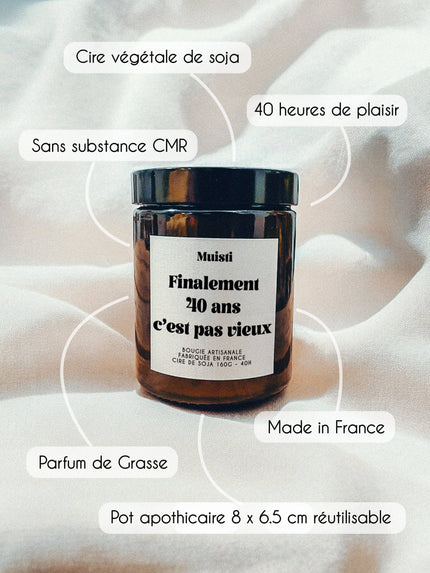 Bougie Parfumée | Finalement 40 ans c'est pas vieux