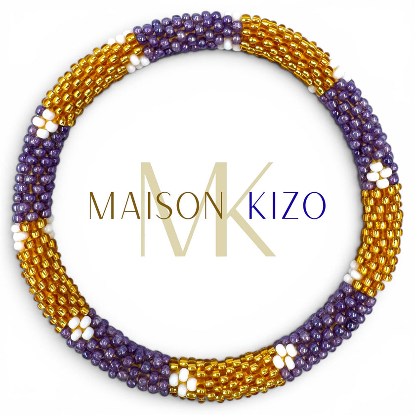 Bracelet népalais  perles de verre E34