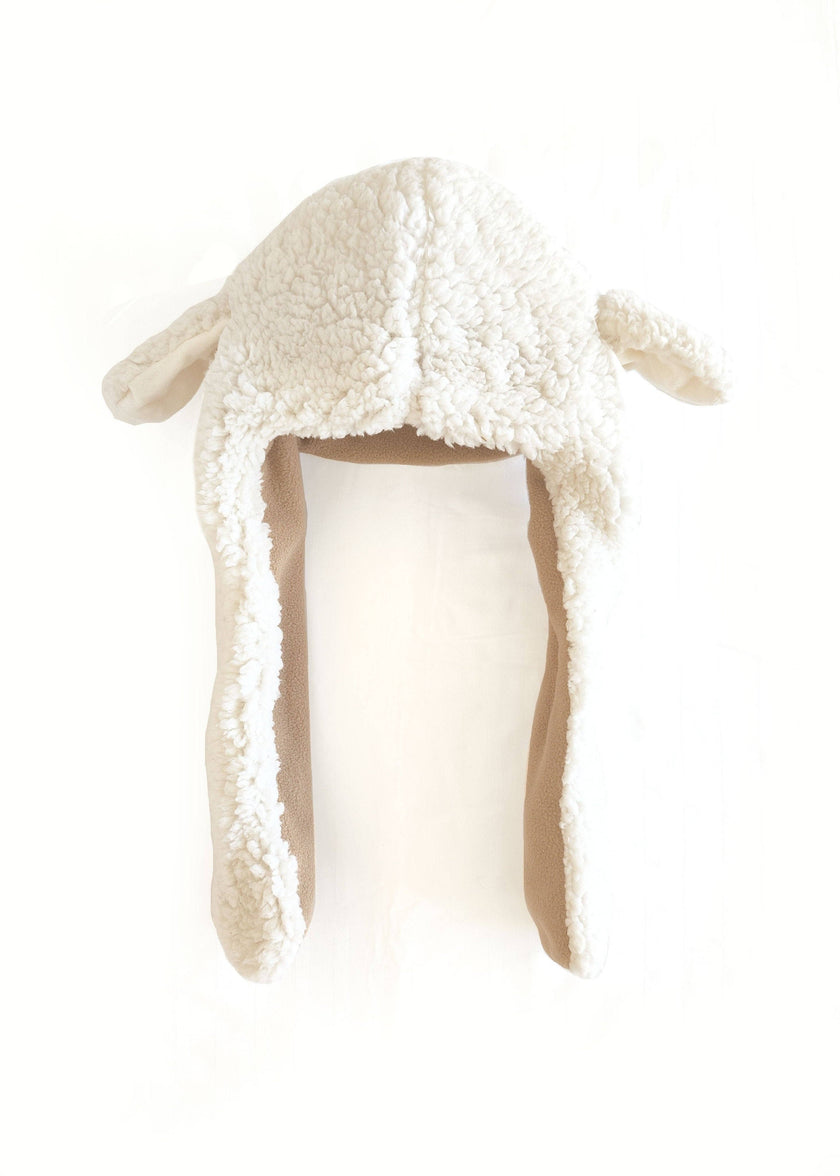 Chapeau Mouton - Oreilles Mobiles - Mouton Vanille