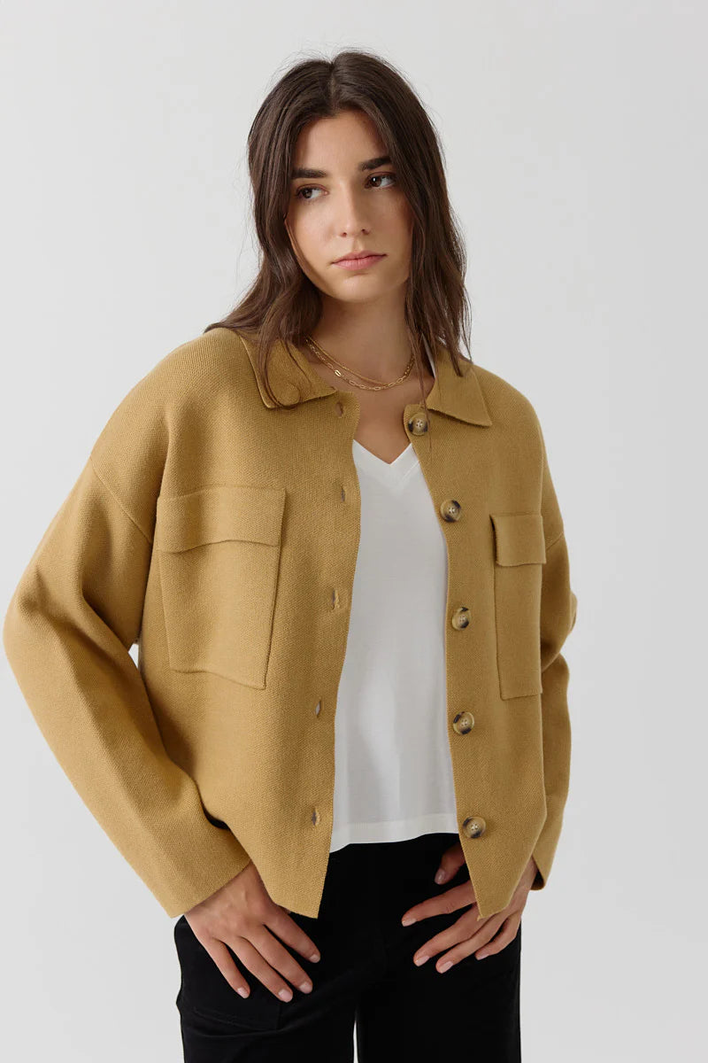 Cardigan camel