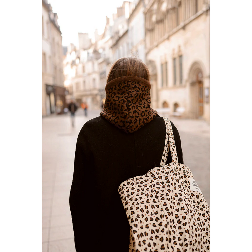 Cagouole leopard marron