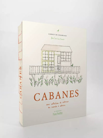 Cahier de coloriages cabanes Hachette