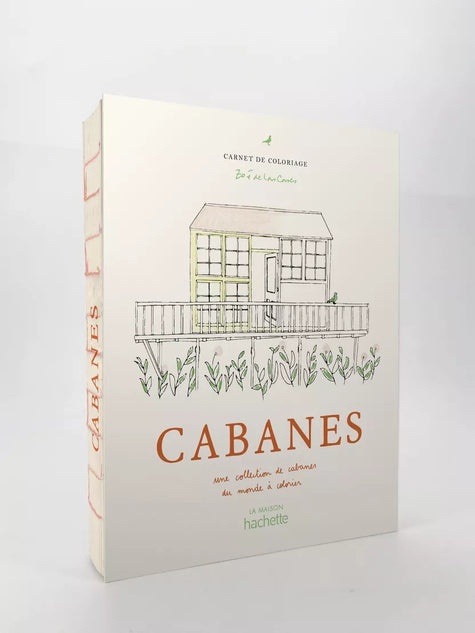 Cahier de coloriages cabanes Hachette