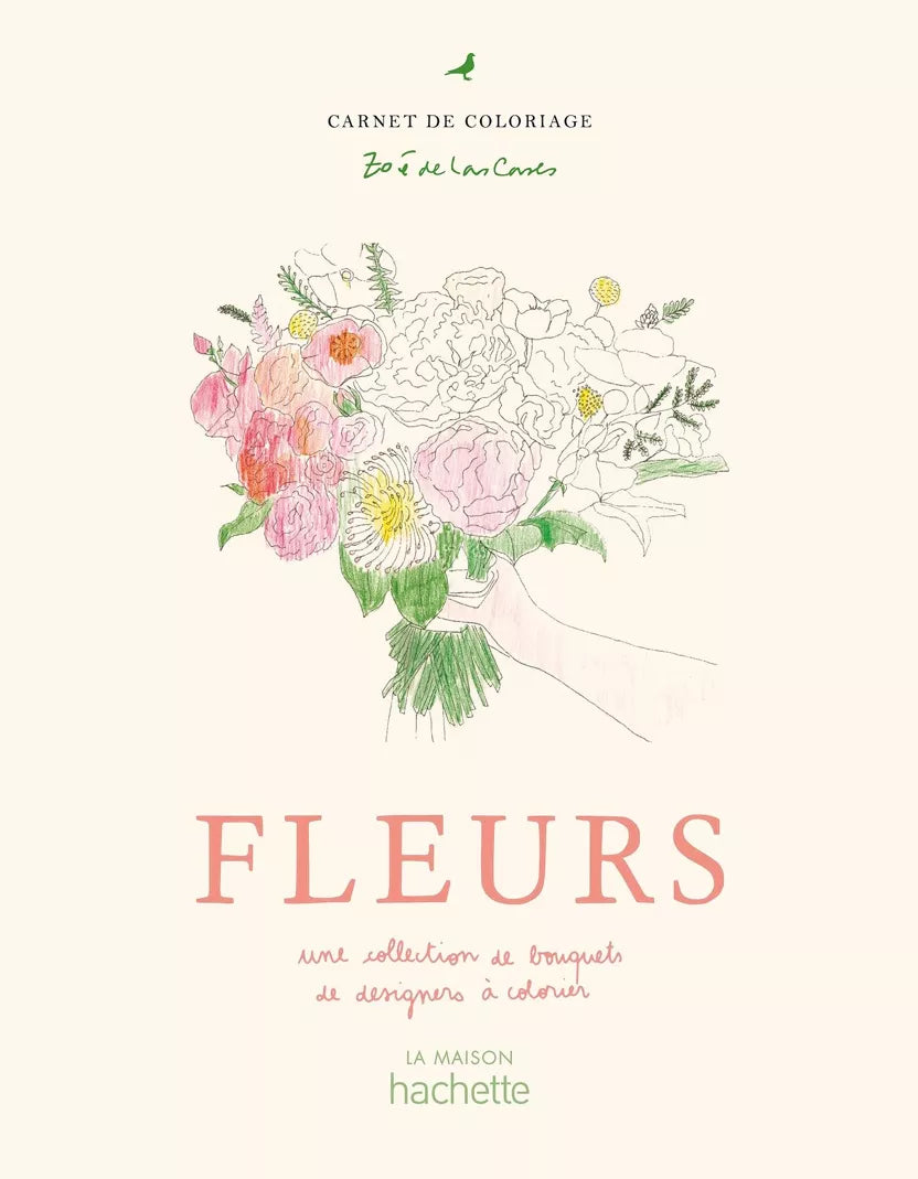 Cahier de coloriages fleurs Hachette