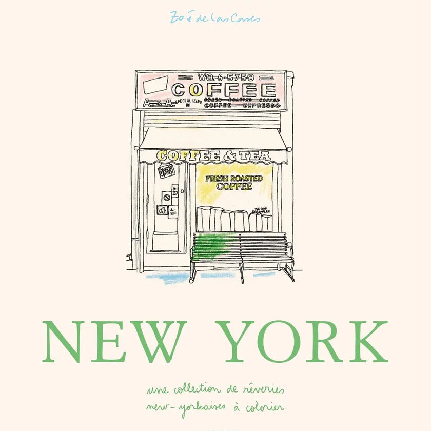 cahier de coloriage new york zoe de las cases 