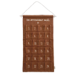 Calendrier de l'Avent en gaze de coton caramel