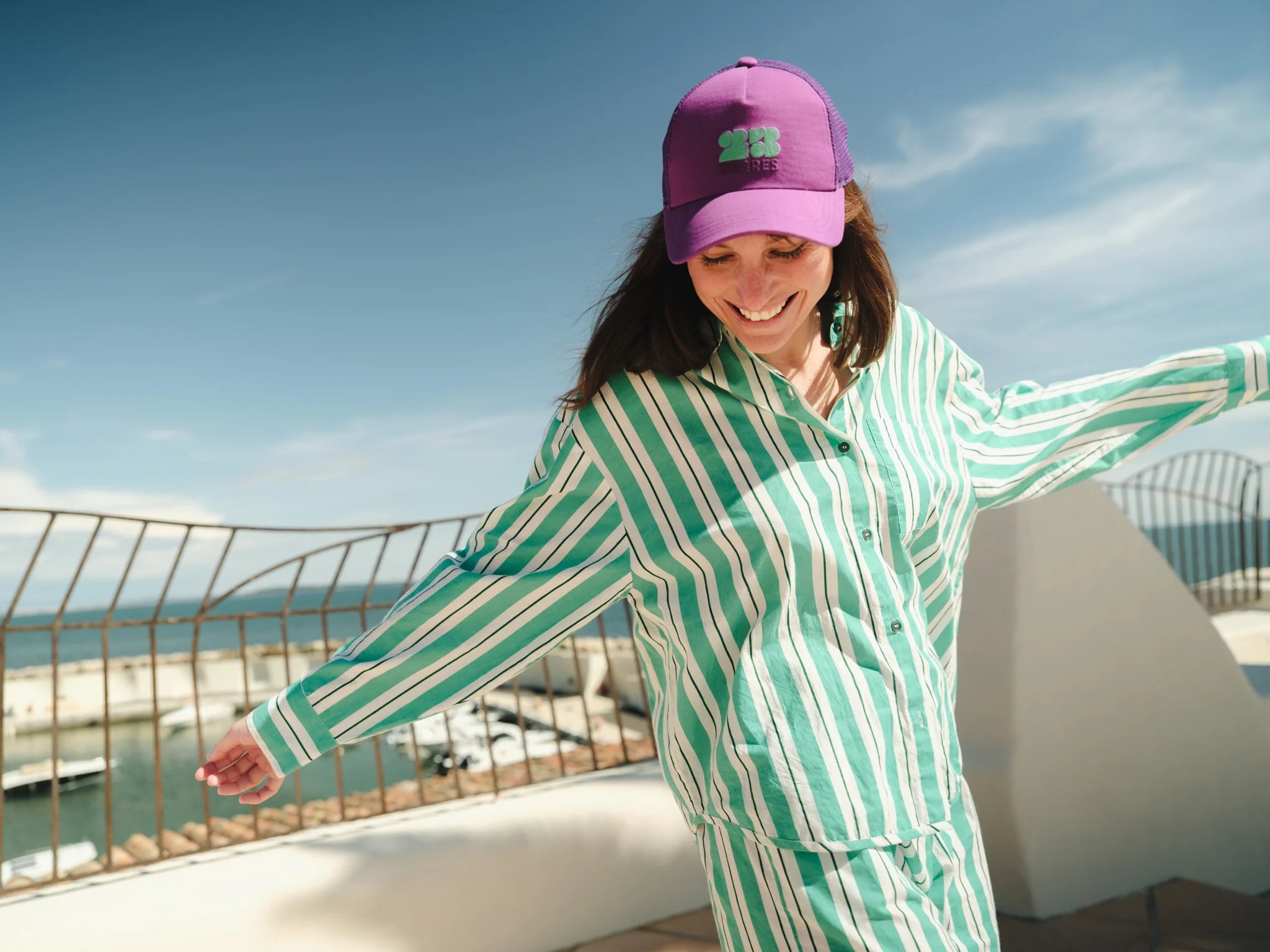Casquette sunshine prune 23 degres