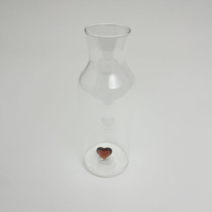 carafe coeur ambre