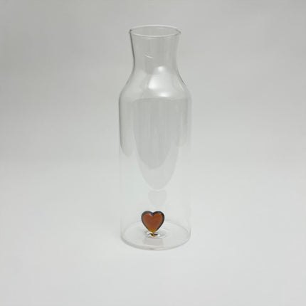 carafe coeur ambre