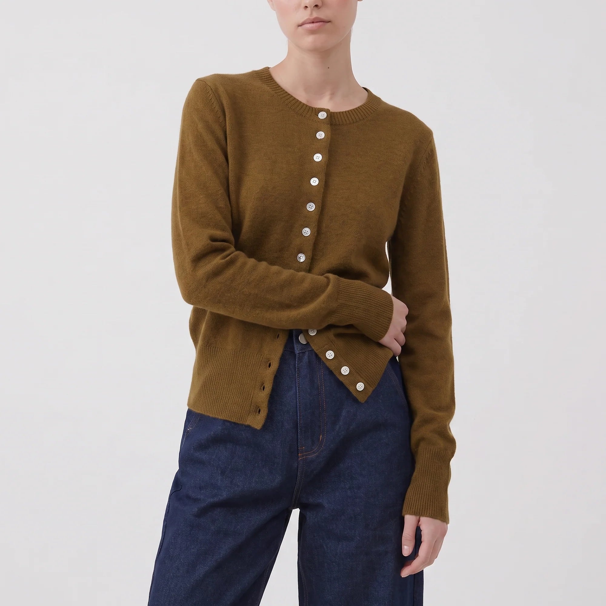 Cardigan analys olive artlove