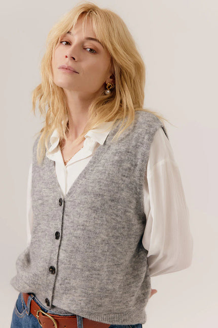 cardigan gris