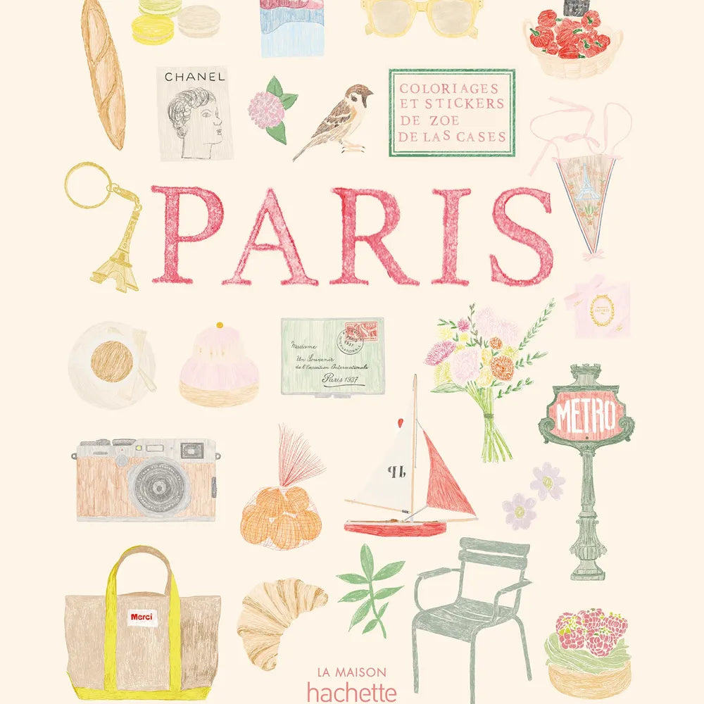 Coloriage stickers zoe de las cases Paris