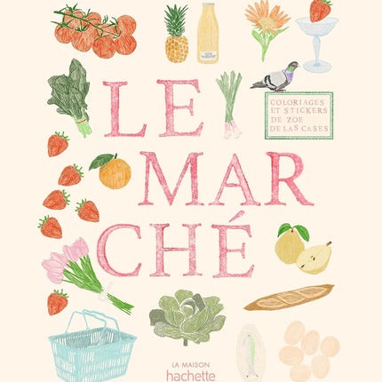Coloriage stickers zoe de las cases Le marché