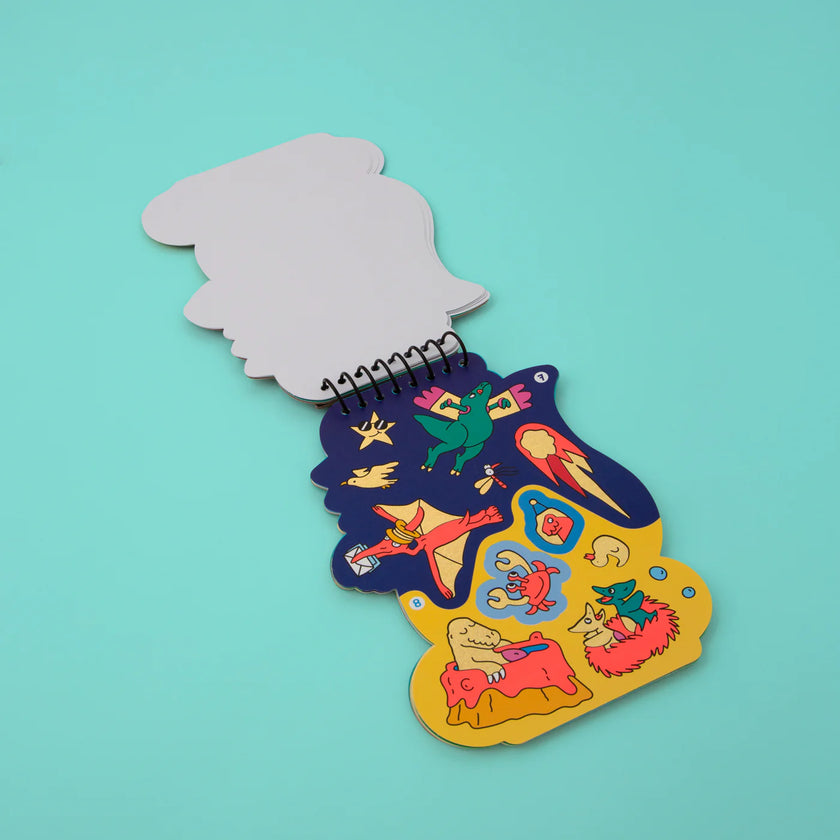 carnet d'actvite stickers dinos