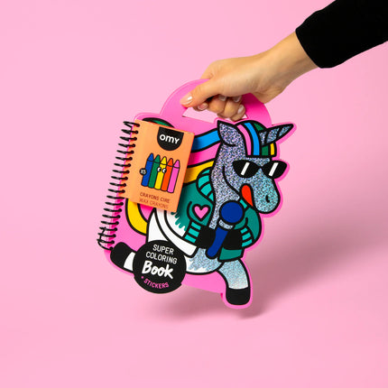 carnet de coloriage et stickers lily